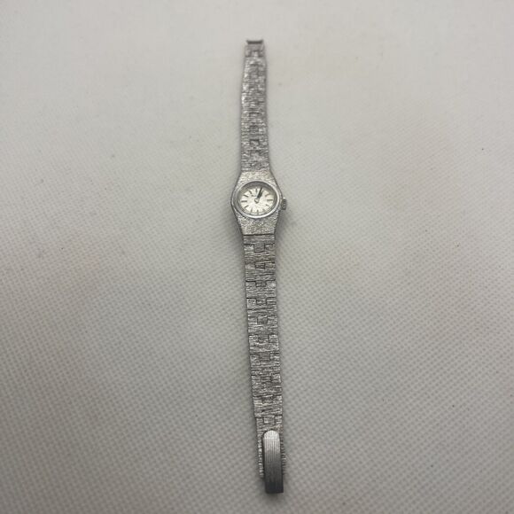 VINTAGE 1970s BULOVA GODDESS OF TIME WIND-UP WATCH BRACELET #3676 Works - Picture 6 of 11